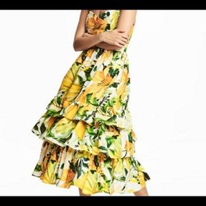 H&M Lemon Print Dress